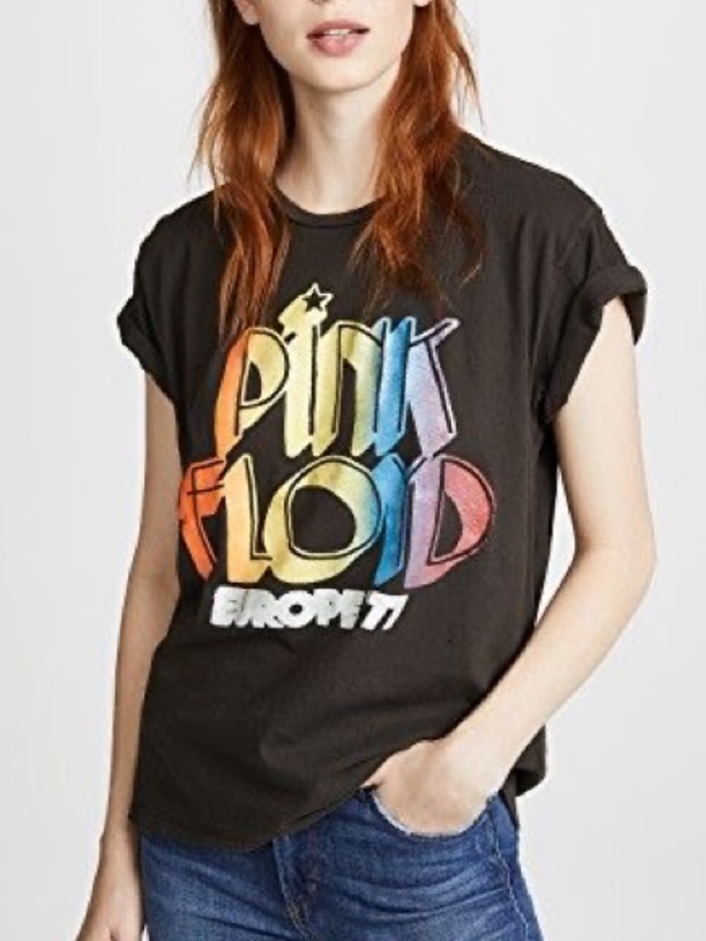 PINK FLOYD 1977 EUROPE TOUR T-SHIRT VINTAGE MADEWORN